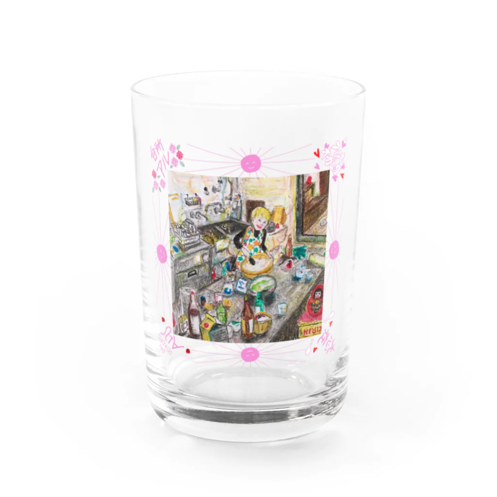 セカイワールドのファンキーオーガニック Water Glass :front