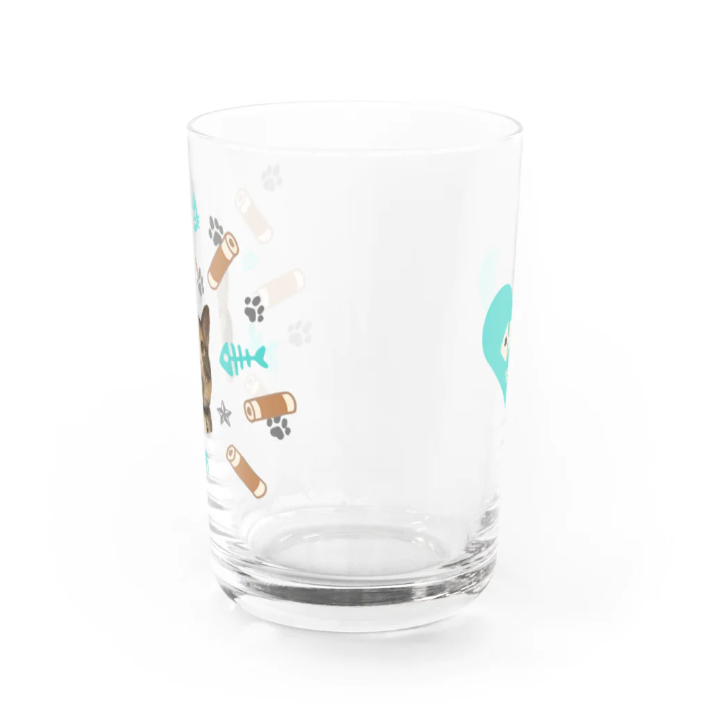 キヤバレー ちくわの裏面もかわいいちくわ柄グラス Water Glass :front