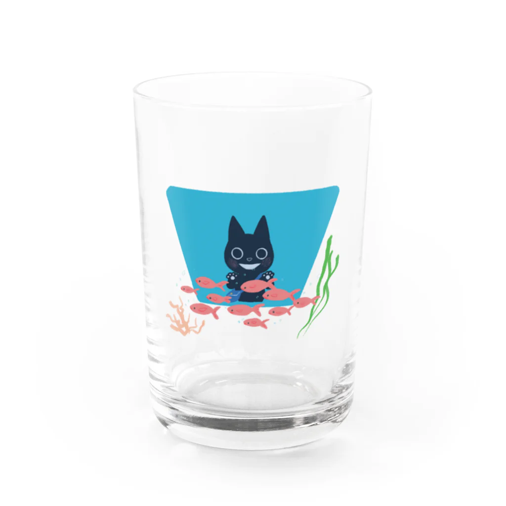 カネコサヤカのおさかなキラキラ Water Glass :front