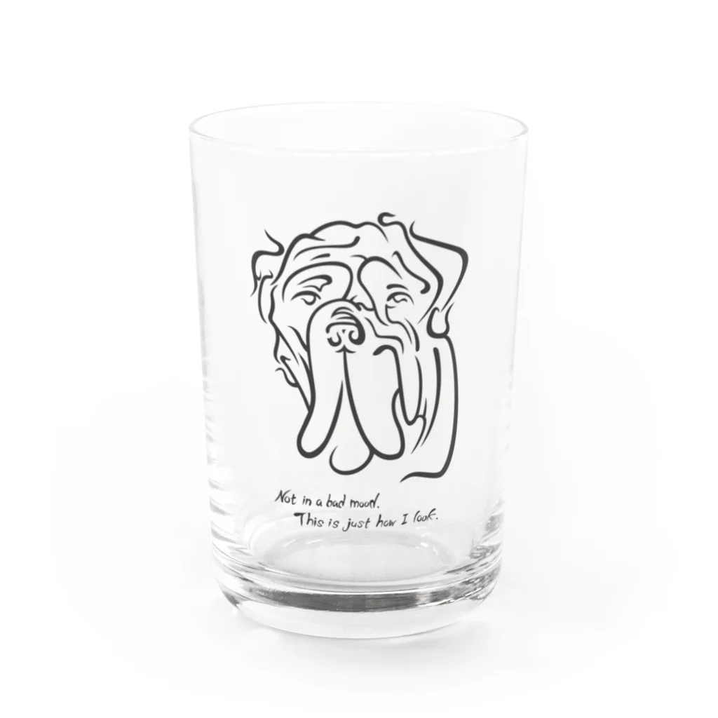 Kazuki Shibataのナポリタン・マスティフ Neapolitan Mastiff Water Glass :front