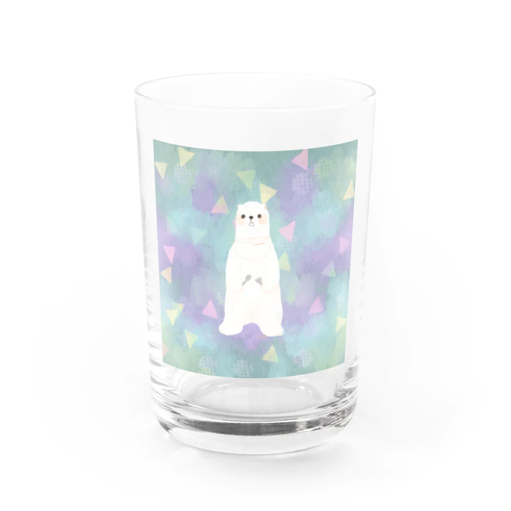 たかどのみこと🕊のはらぺこしろくま Water Glass :front