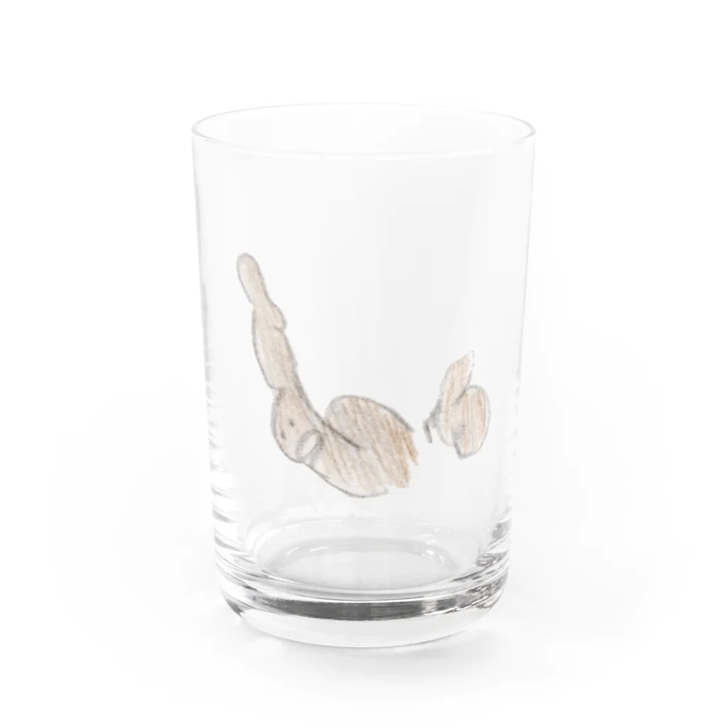 🍩tarojiro(たろじろ) shop🍩のドンドン蓮根足 Water Glass :front