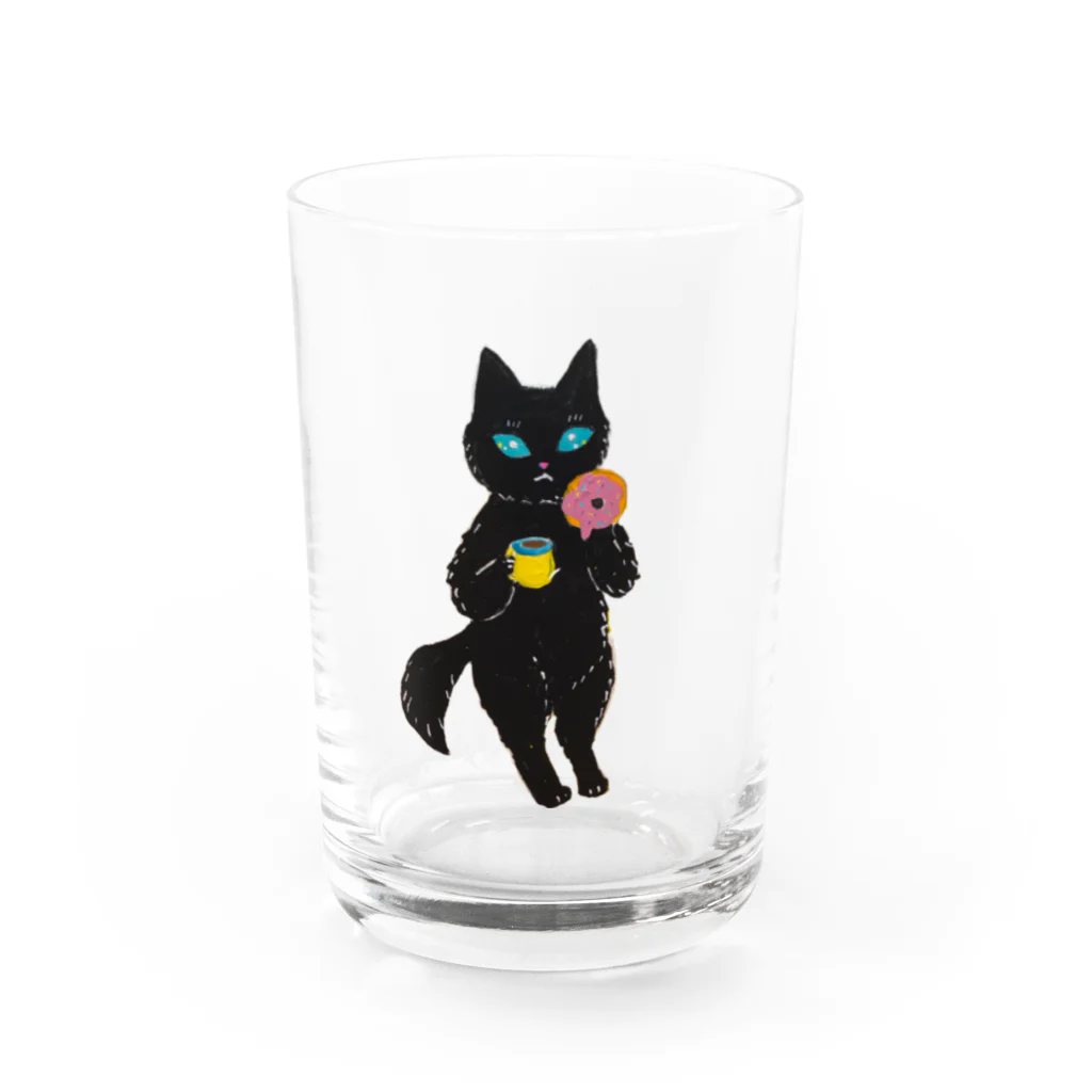 水晶研究所のチョコケーキちゃん Water Glass :front