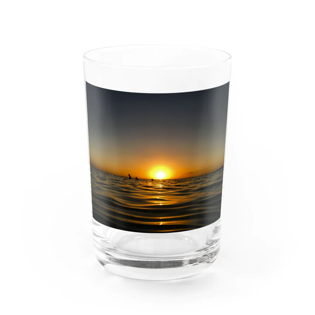 botanical museumの夕陽 Water Glass :front