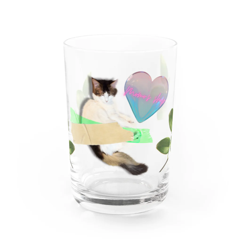 𝙈𝙊𝙈𝙊'𝙨 𝙎𝙝𝙤𝙥のbotanical-MOMO Water Glass :front