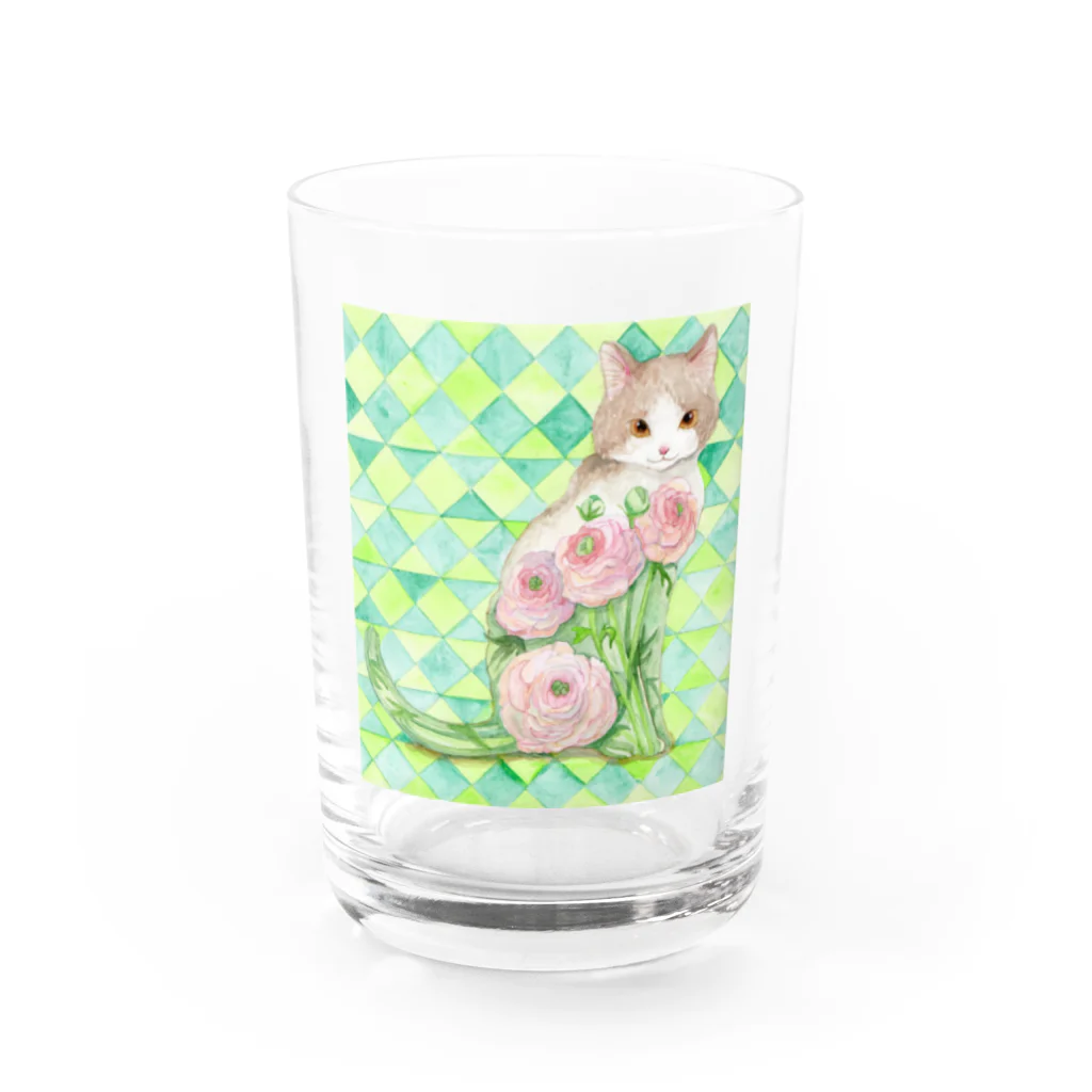 catanorynecoのラニャンキュラス -アンティーヴ- Water Glass :front