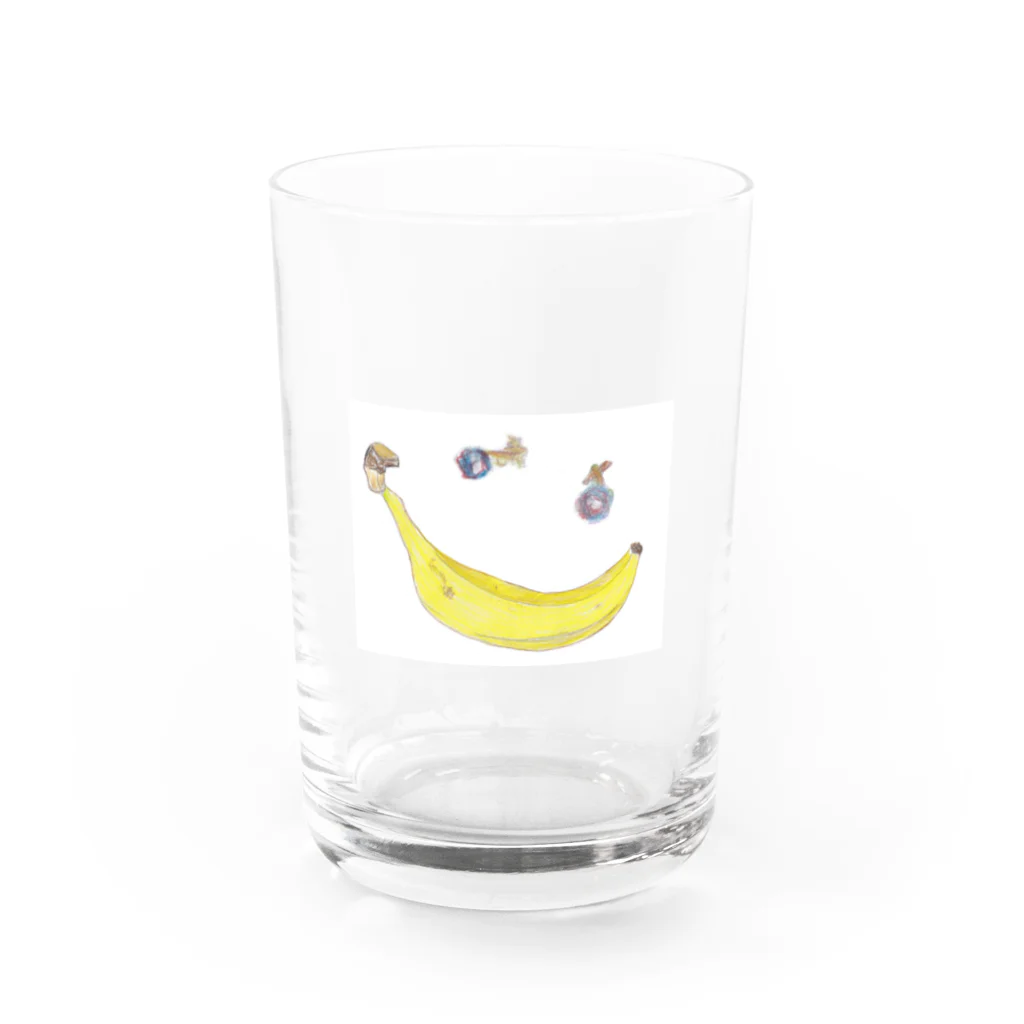 ホームタウンスター　Hometown Star のバナナスマイリー　Banana Smiley Water Glass :front