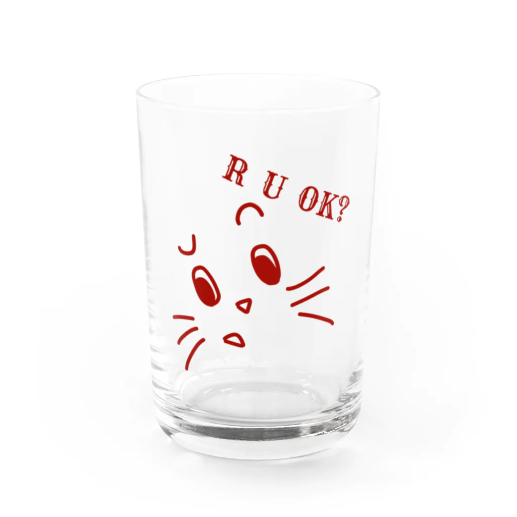 山口屋ニューヨークのR U Ok? Water Glass :front