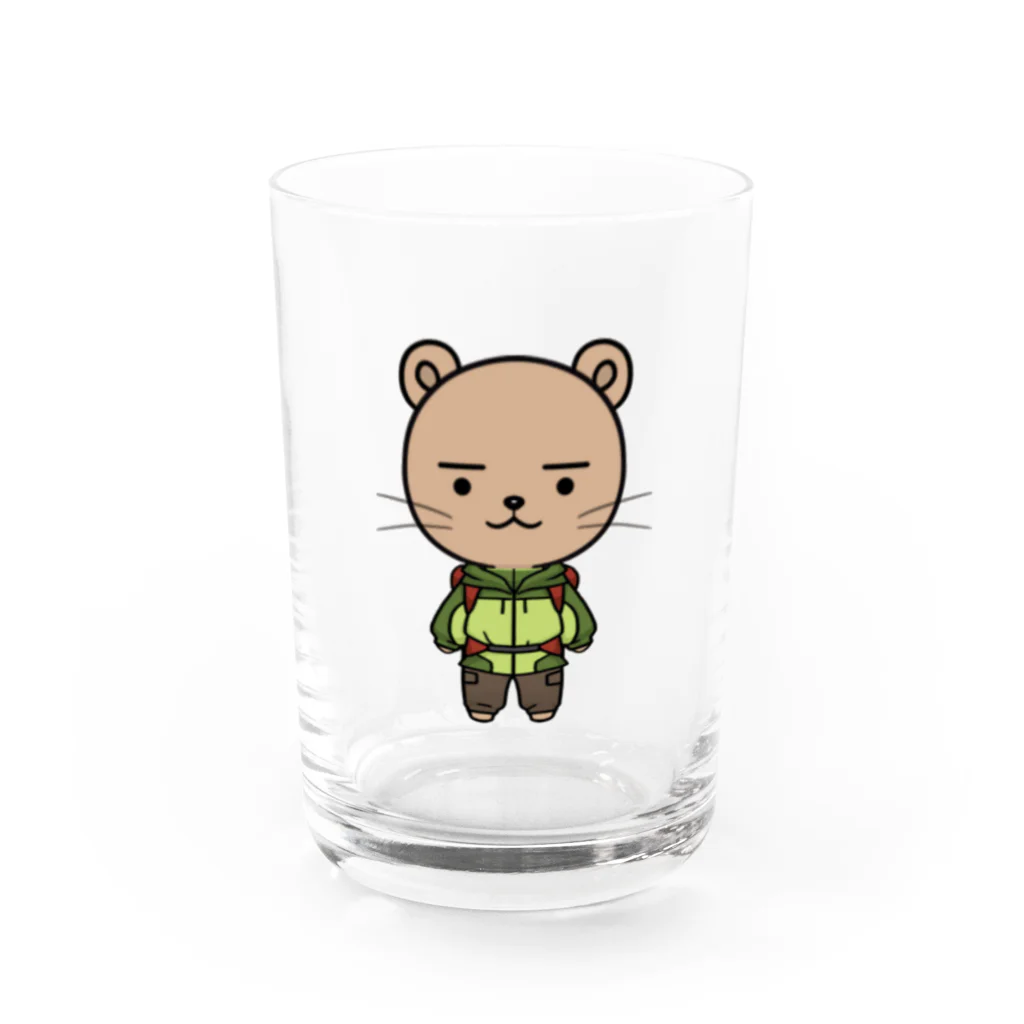 FreeStyleのクマさんキャンパー Water Glass :front