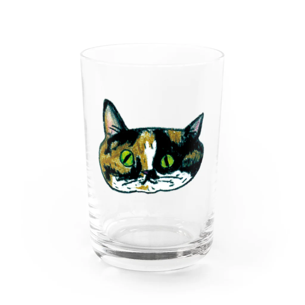 ナツポのミケ女やよ Water Glass :front