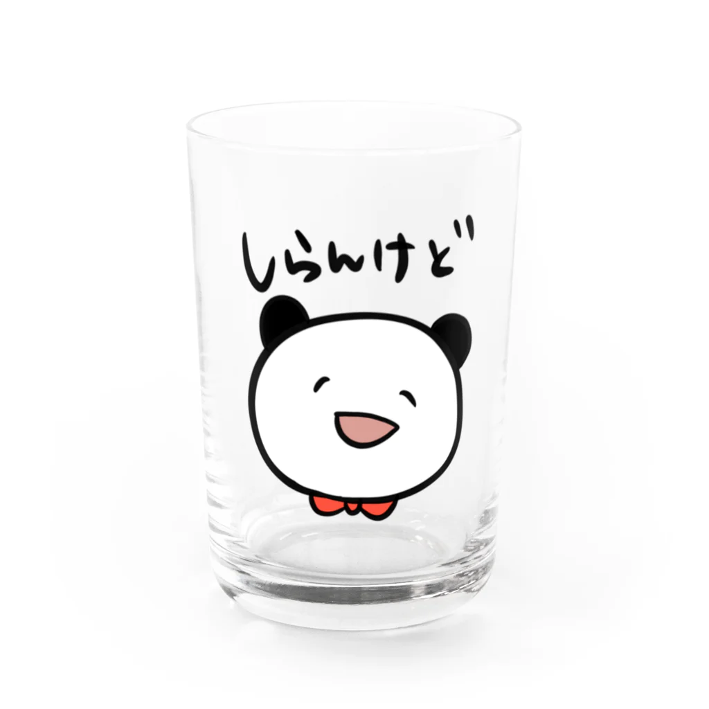 panda to kageの知らんけど Water Glass :front