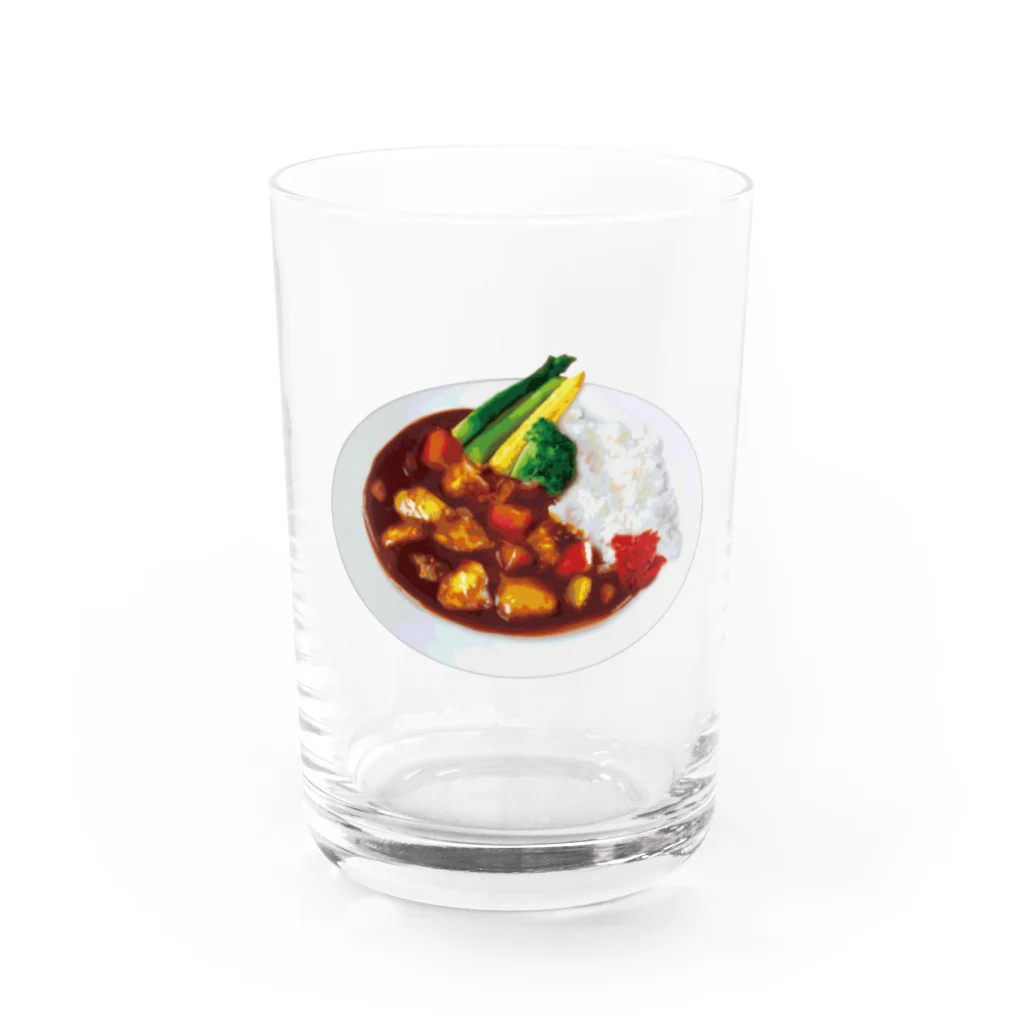 chocochoの大好きカレーライス Water Glass :front