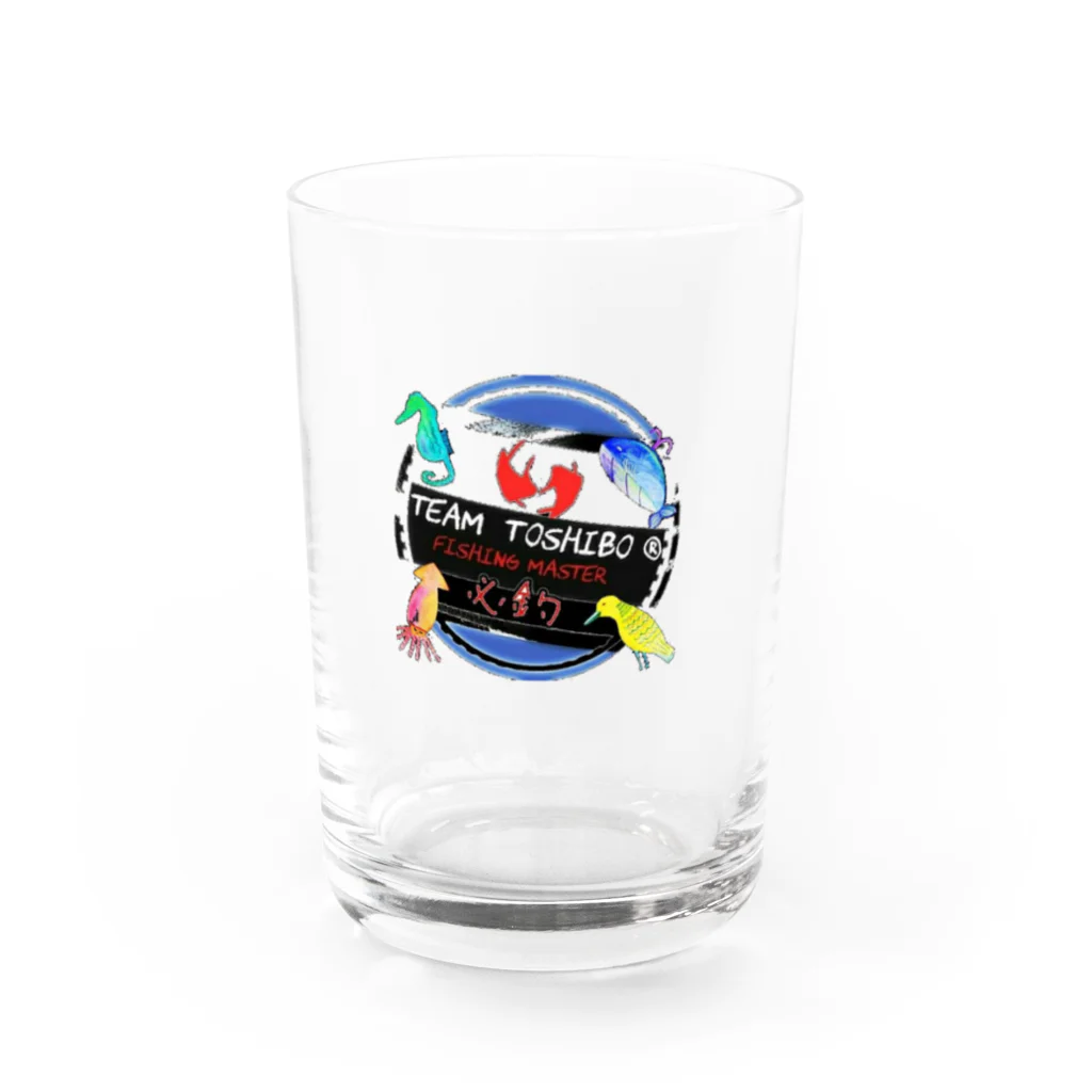 ちゃらりんこＳＨＯＰ🤟とっしーたいちょーofficialのちゃらりんこグラス(team toshibo) Water Glass :front