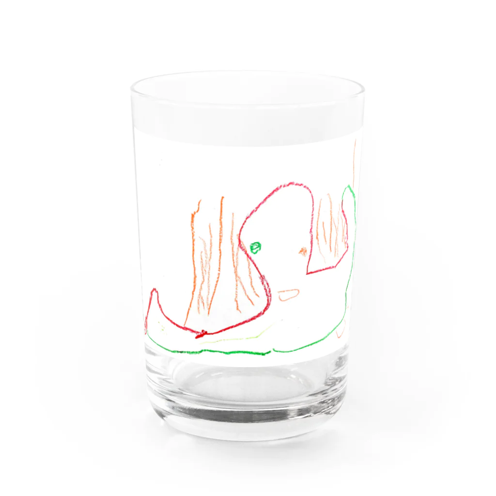 お絵かき帳の20210310たこ Water Glass :front