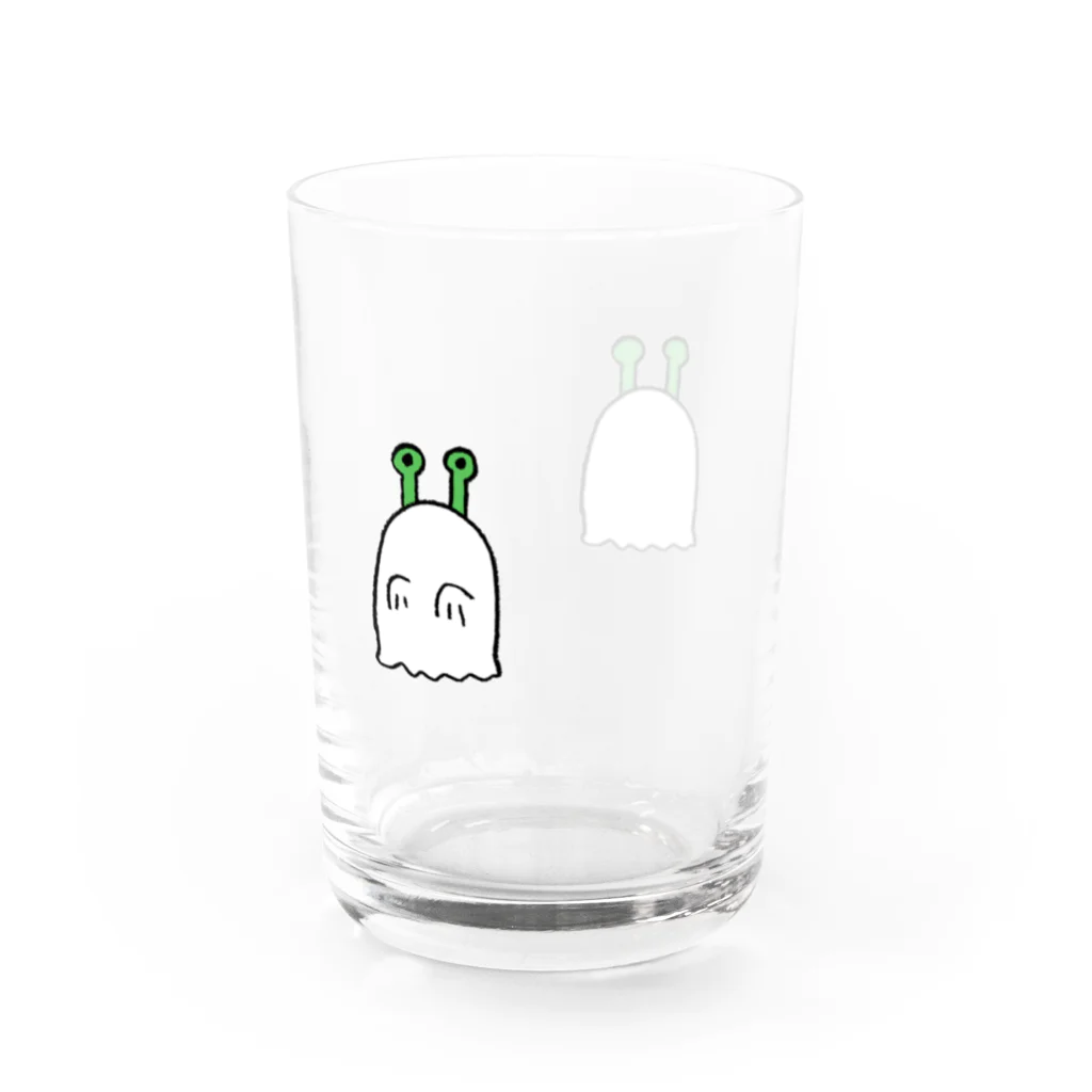 宇宙人 ミドリちゃんグッズのお店のミドリちゃん　おばけグラス Water Glass :front