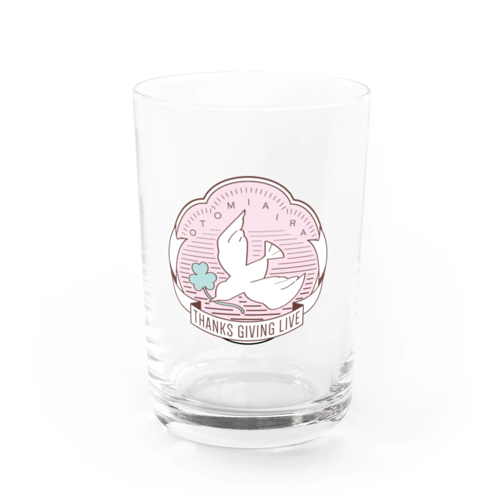 音翠アイラ☘️🕊🌸(おとみあいら)の音翠アイラ・ライブグッズ（しろっぽー） Water Glass :front