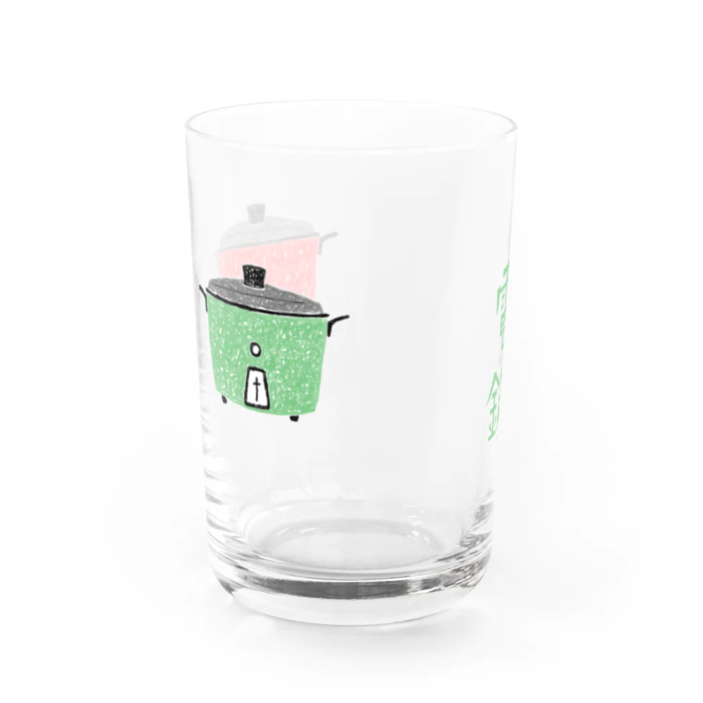 Bopomofoの台湾電鍋 Water Glass :front