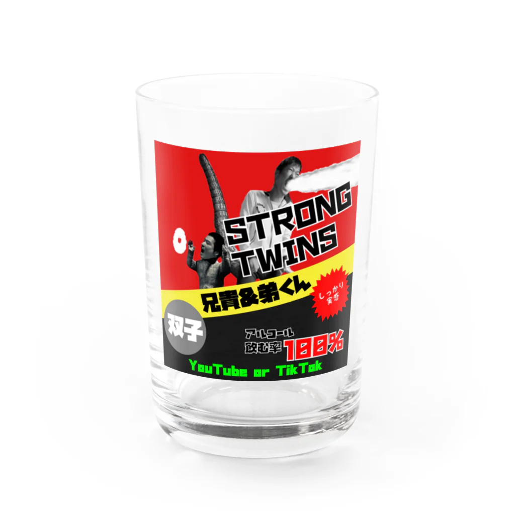 Strong twins official shopのいつも冷えたの飲みたいやん。 Water Glass :front
