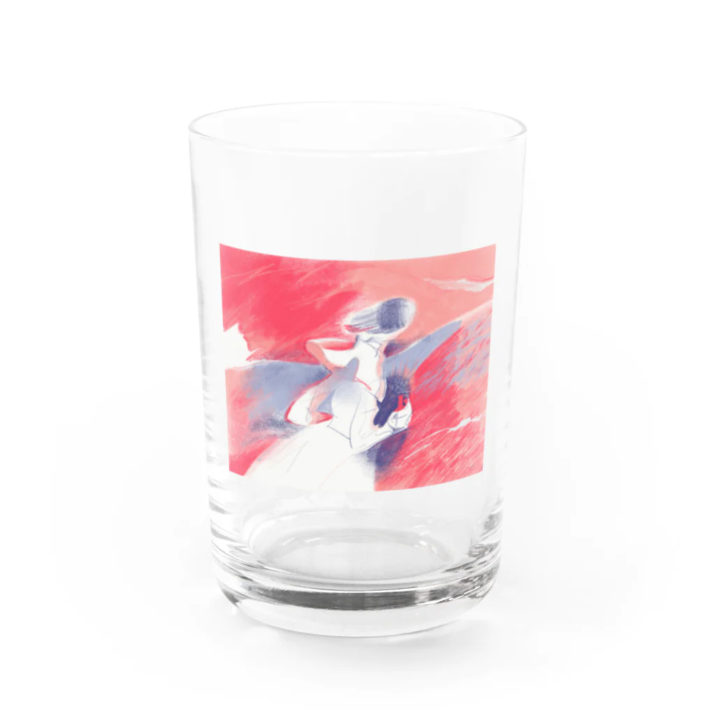 路地と芥子の丘 Water Glass :front