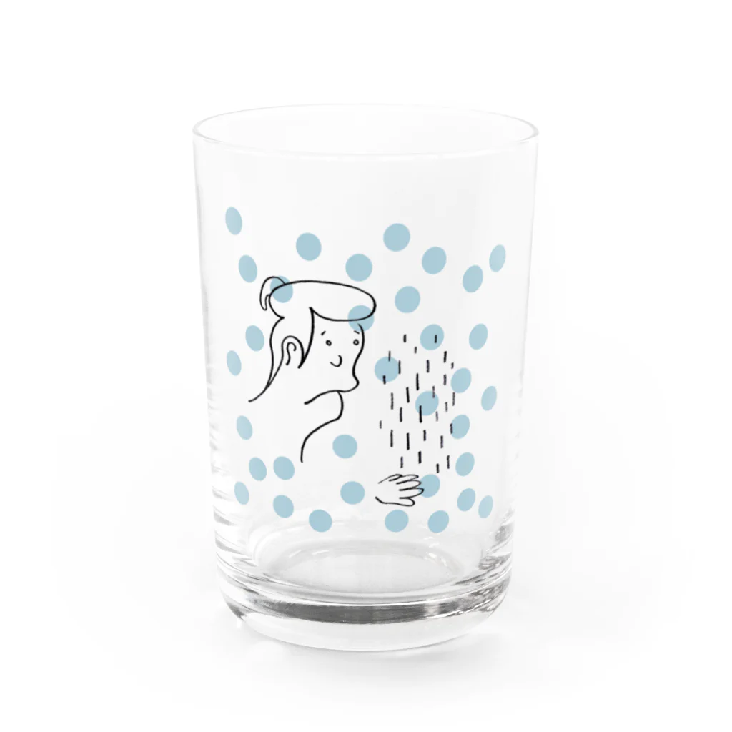 存微の雨季(粒粒) Water Glass :front