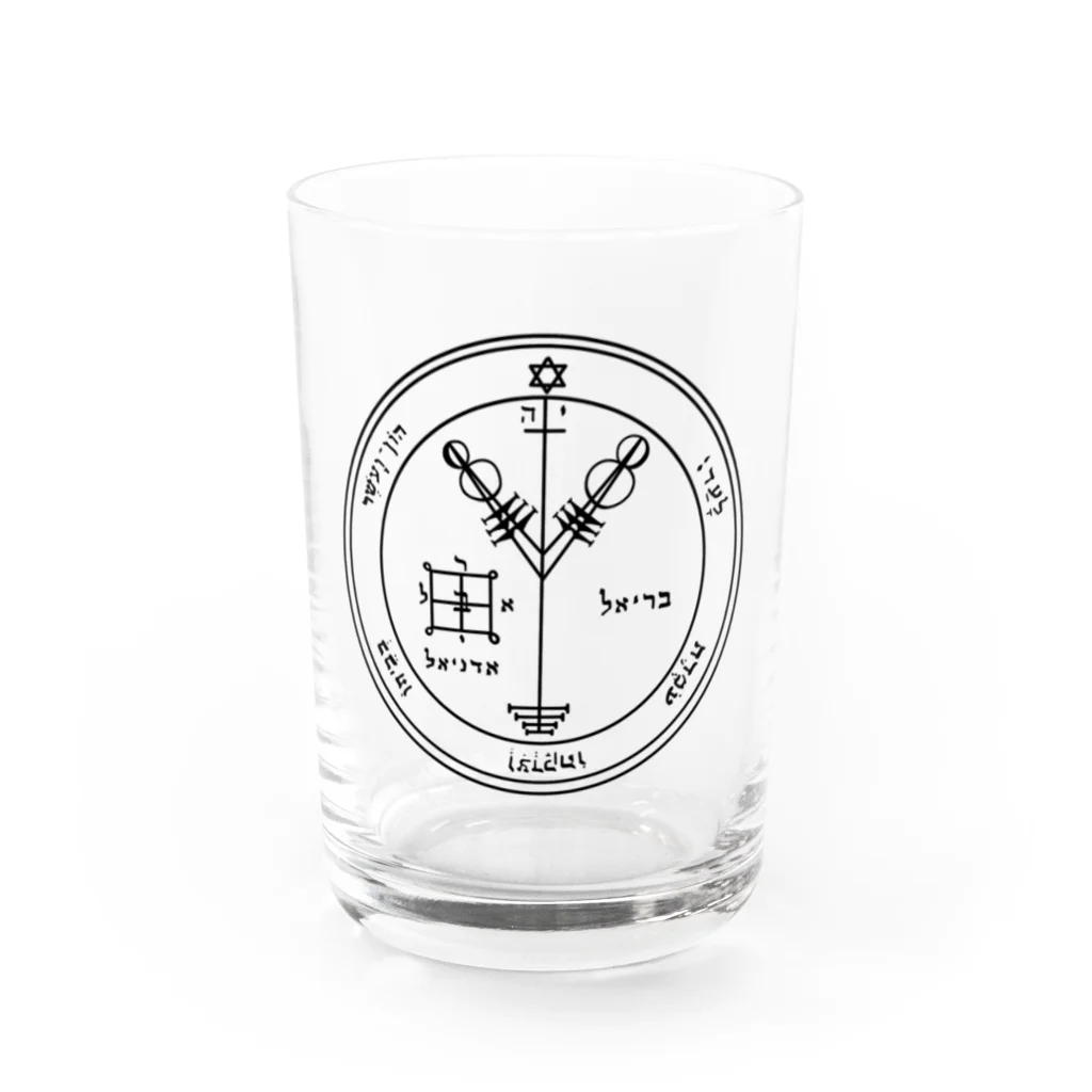 秋神屋の木星第四の護符 Water Glass :front