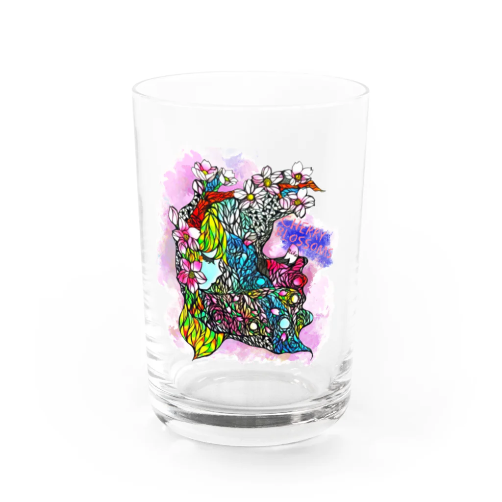 Rita.*の桜と少女 Water Glass :front