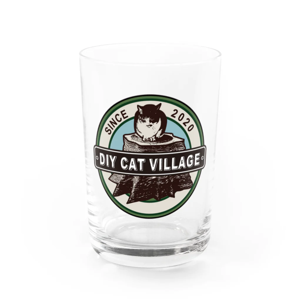 DIY Cat Villageのロゴ DIY Cat Village Water Glass :front