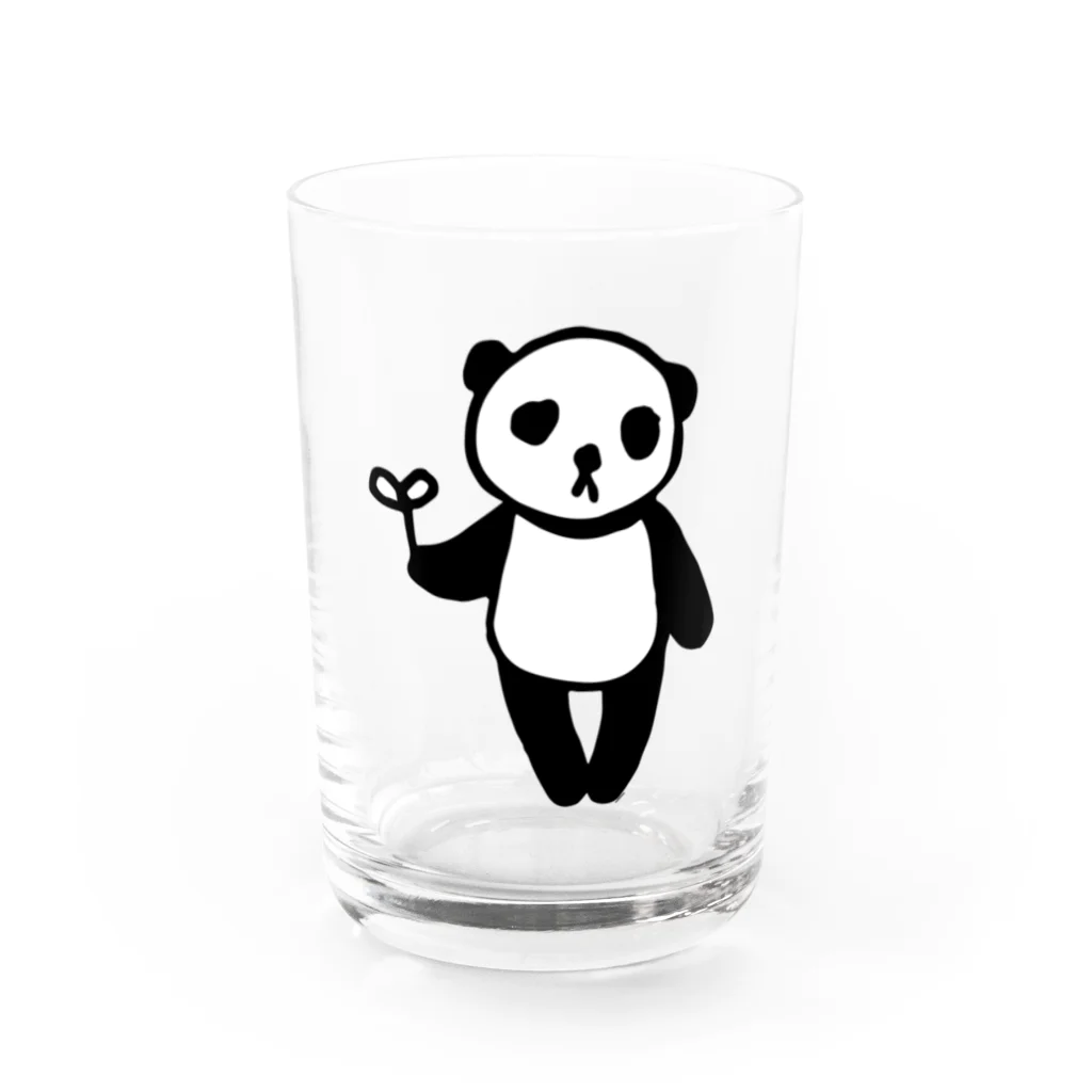 Cɐkeccooのらくがきシリーズ★ふにゃふにゃパンダ Water Glass :front