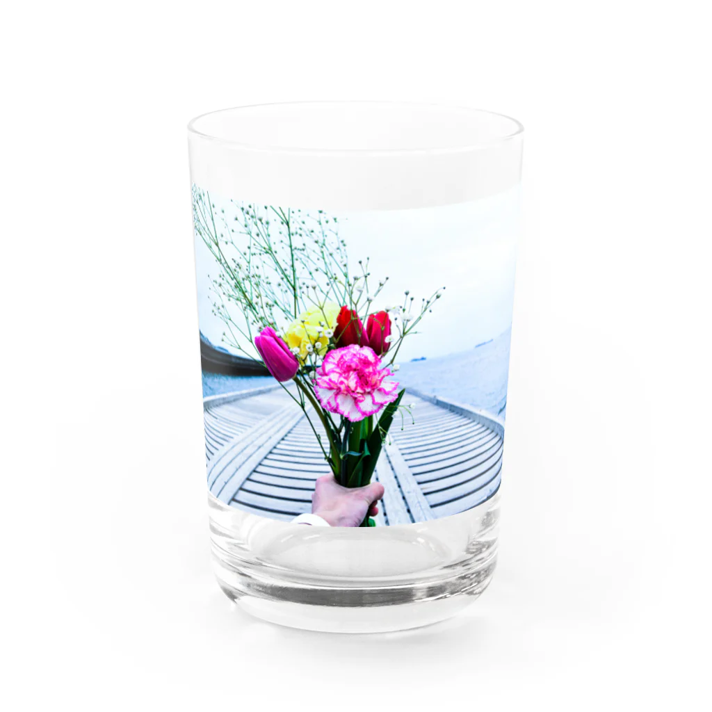 K-sampoのガラスの花束（グラス） Water Glass :front