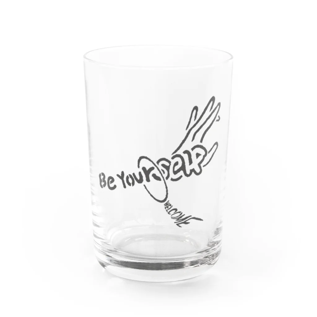 Kazuki Shibataの己を貫け Be Yourself Water Glass :front