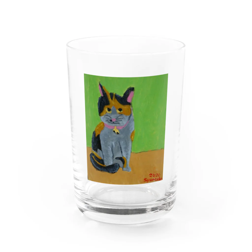 kammosquitoの三毛猫タマちゃん Water Glass :front