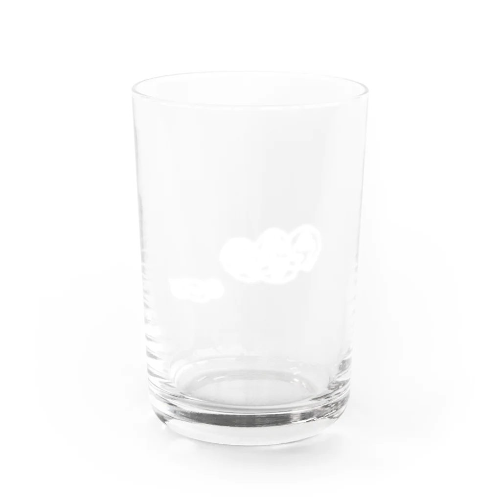 ホワホワのもくもく Water Glass :front