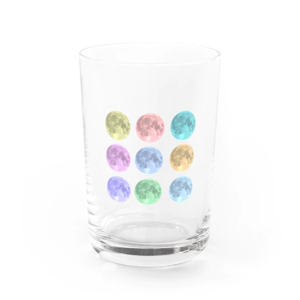 TANUKIのカラフルmoon Water Glass :front