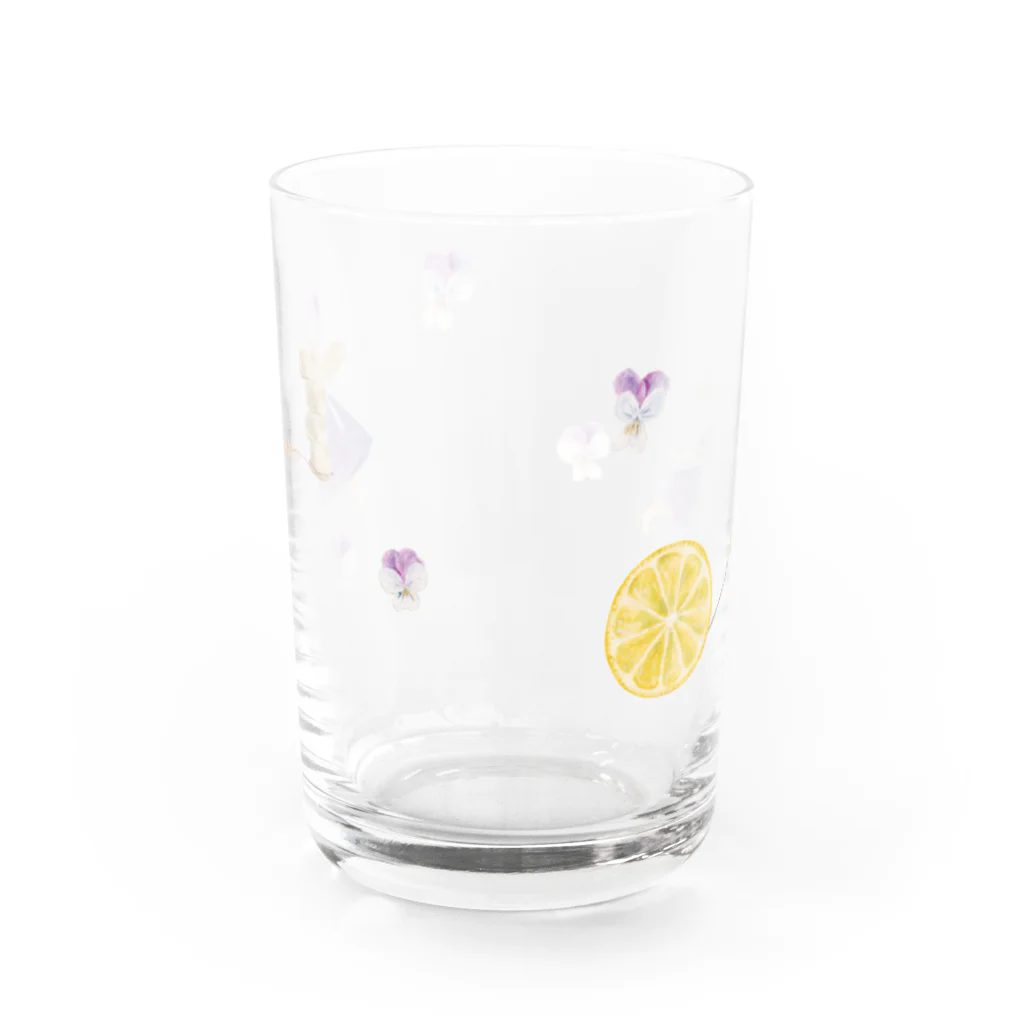 mika yoshidaのレモンとお砂糖はいかが Water Glass :front