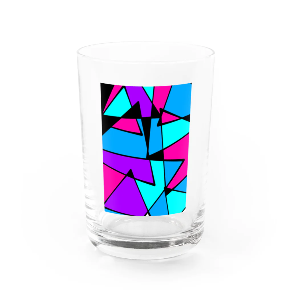 あっかの三角あつめ Water Glass :front