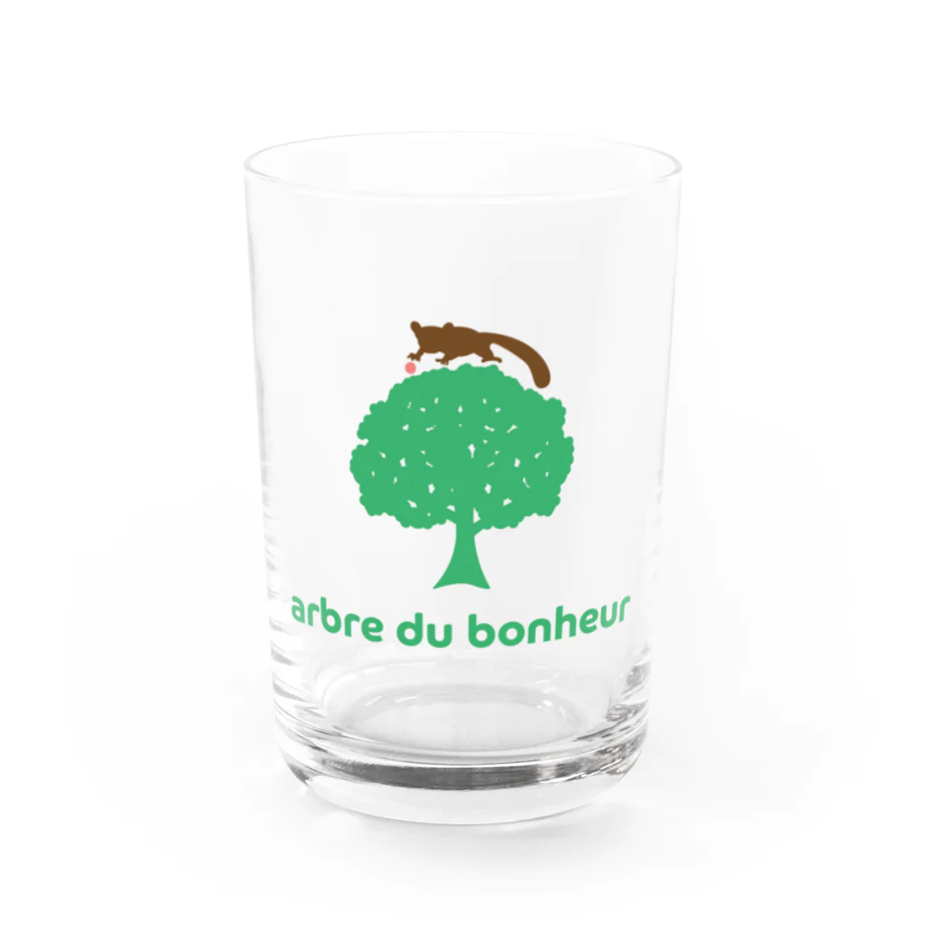 arbre du bonheurのarbre du bonheur ロゴ カラー グラス前面