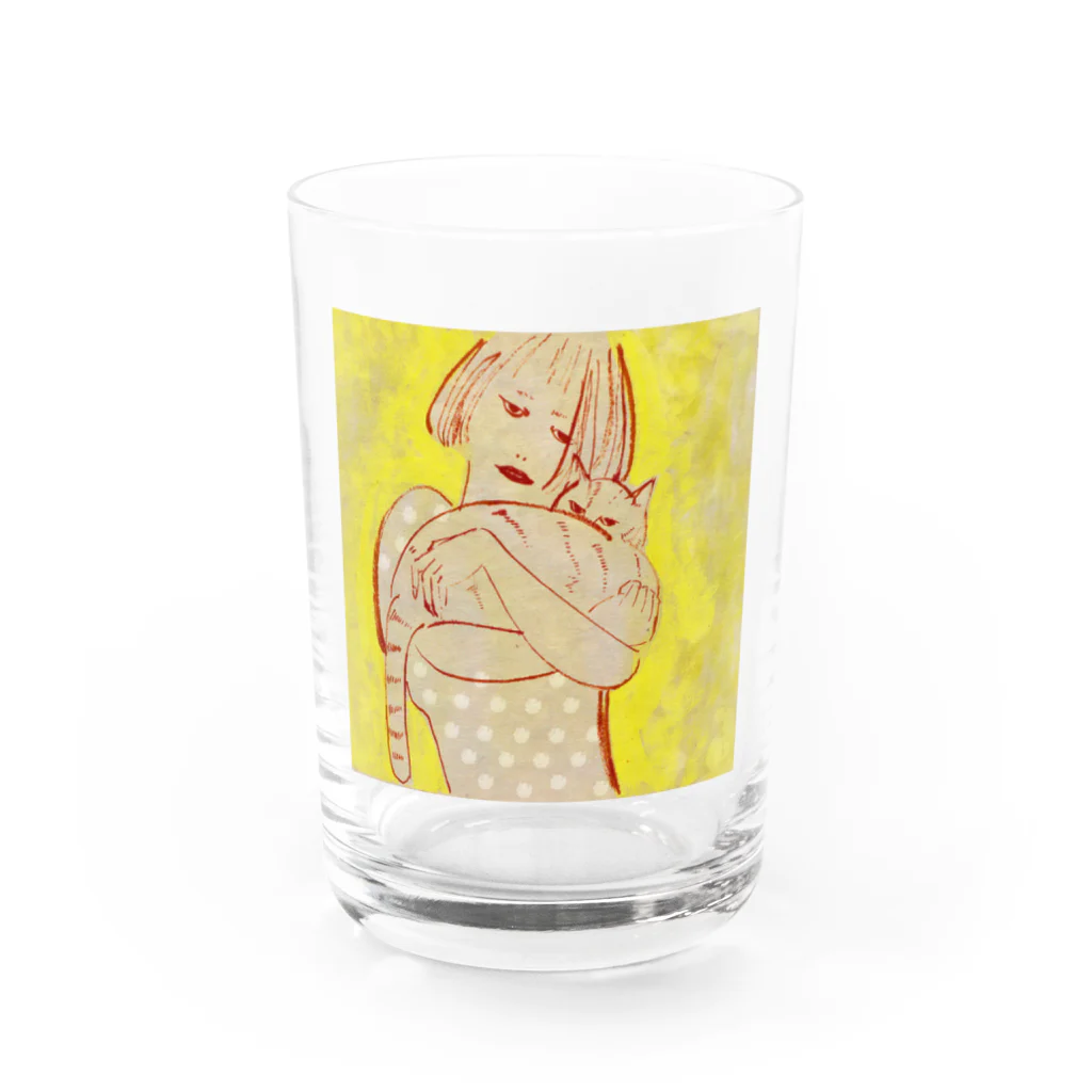 _F_U_T_A_N_J_I_の猫と少女 Water Glass :front