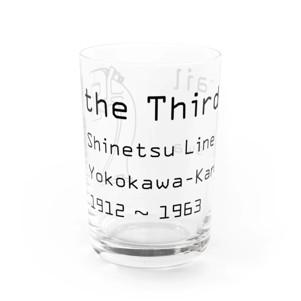 新商品PTオリジナルショップの第三軌条（the Third rail） Water Glass :front