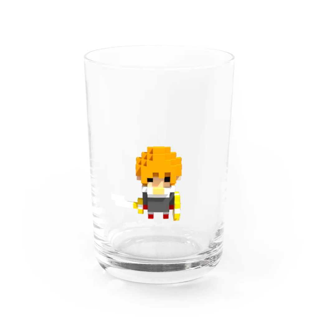 ソケットれんちのボクセル勇者 Water Glass :front