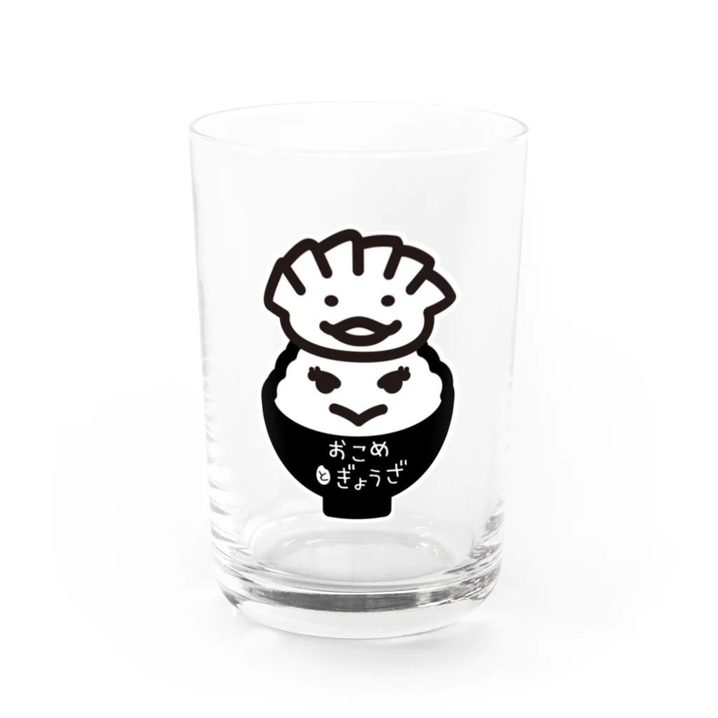 おこめとぎょうざofficialのおこめとぎょうざ_official Water Glass :front