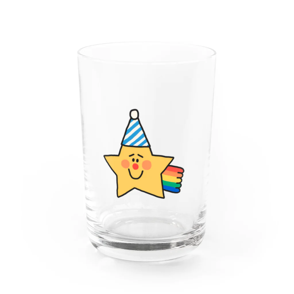 しおちゃんのながれぼしくん Water Glass :front