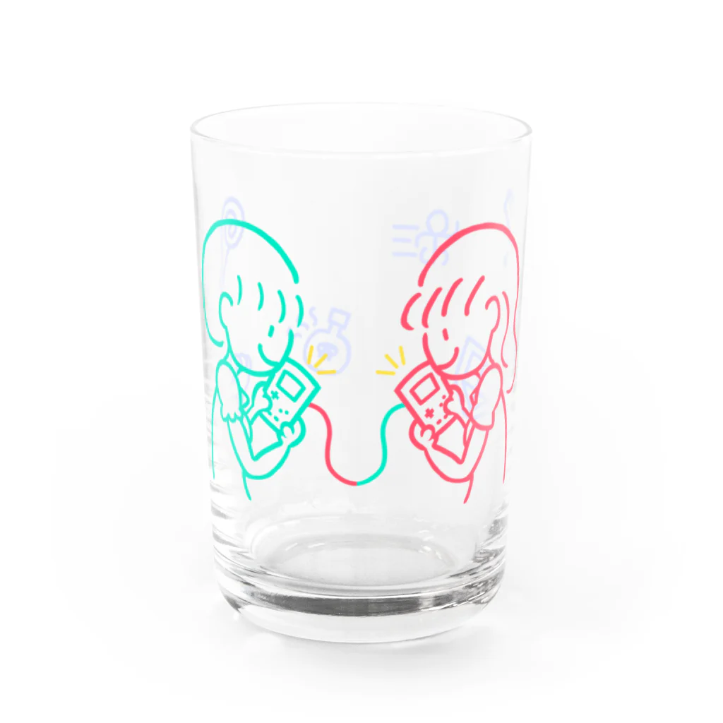 さぎょべあのトモダチとゲーム Water Glass :front