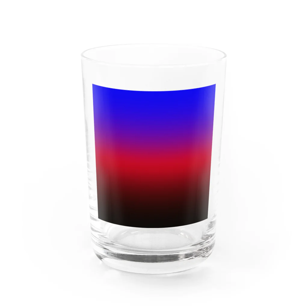 ぽぬぞぬのグラデーション　プライドフラッグ　ポリアモリ Water Glass :front