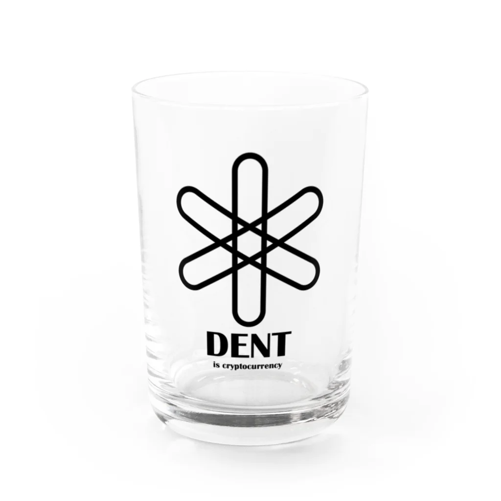 仮想通貨ファンショップの仮想通貨 DENT 推し（A） Water Glass :front