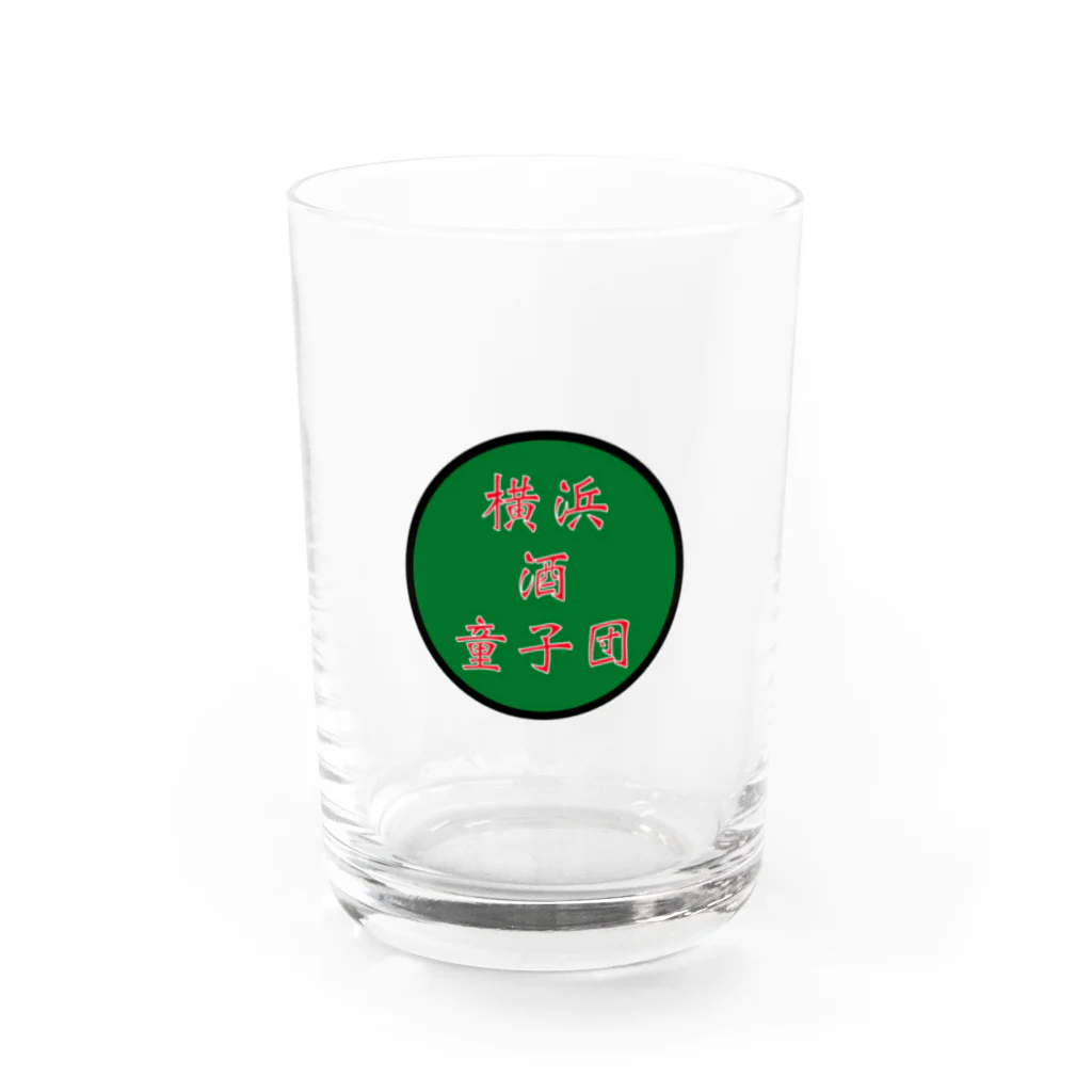 横浜ボーイ酒カウトの横浜酒童子団TEAM ITEM Water Glass :front