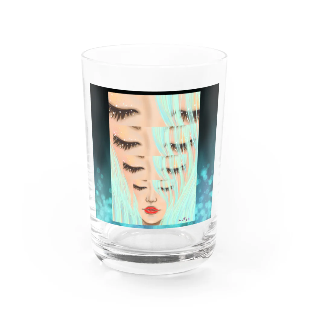 Ｍ✧Ｌｏｖｅｌｏ（エム・ラヴロ）の赤いくちびる💋 Water Glass :front