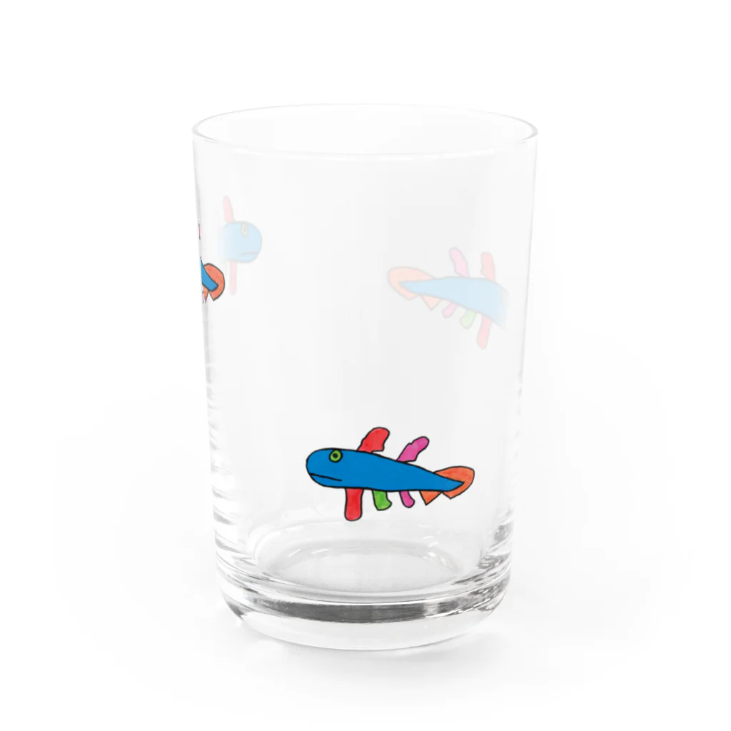 魚嶋ユウスケの魚嶋魚（UOSHIMAUO） Water Glass :front