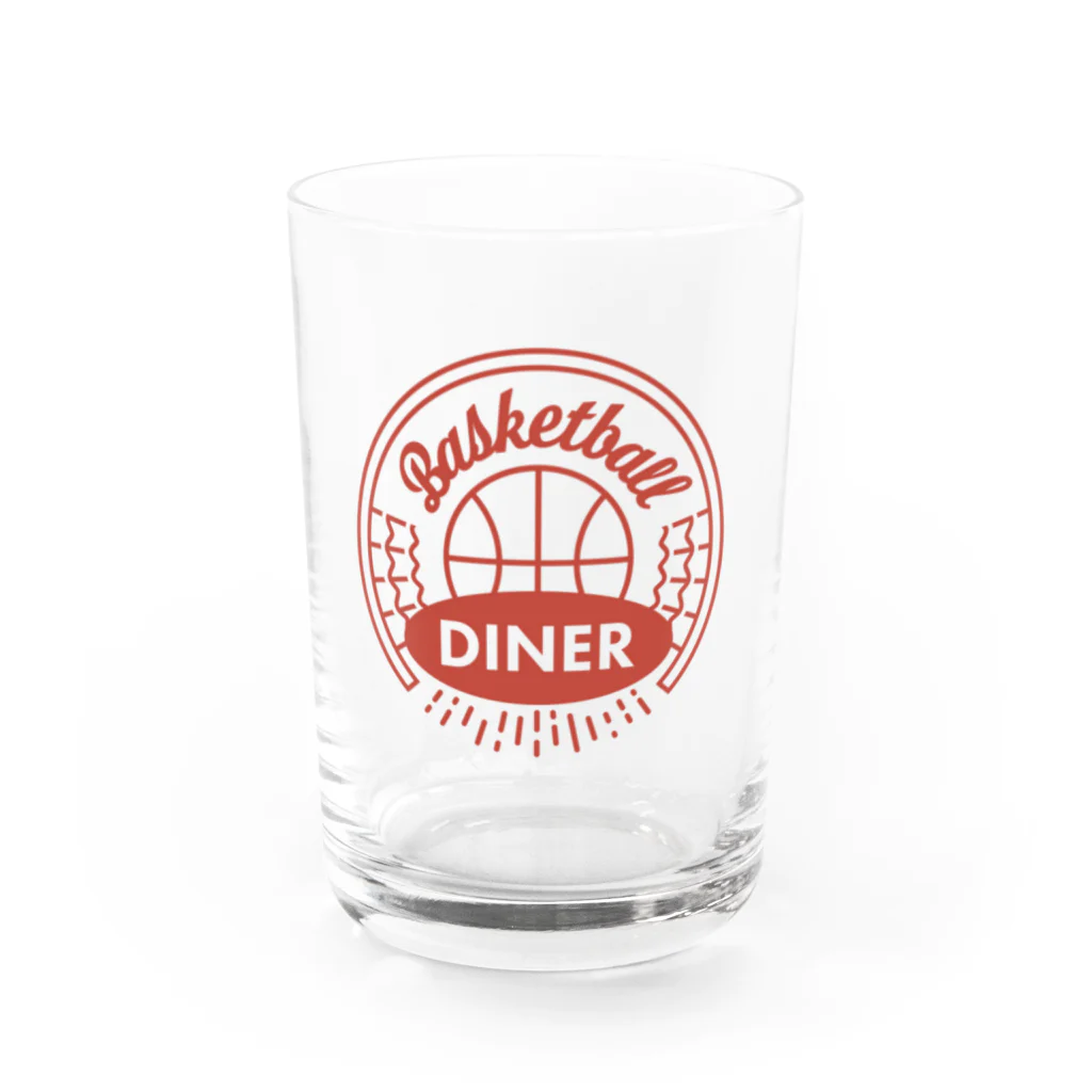 Basketball DinerのBasketball Diner ロゴ円 グラス前面