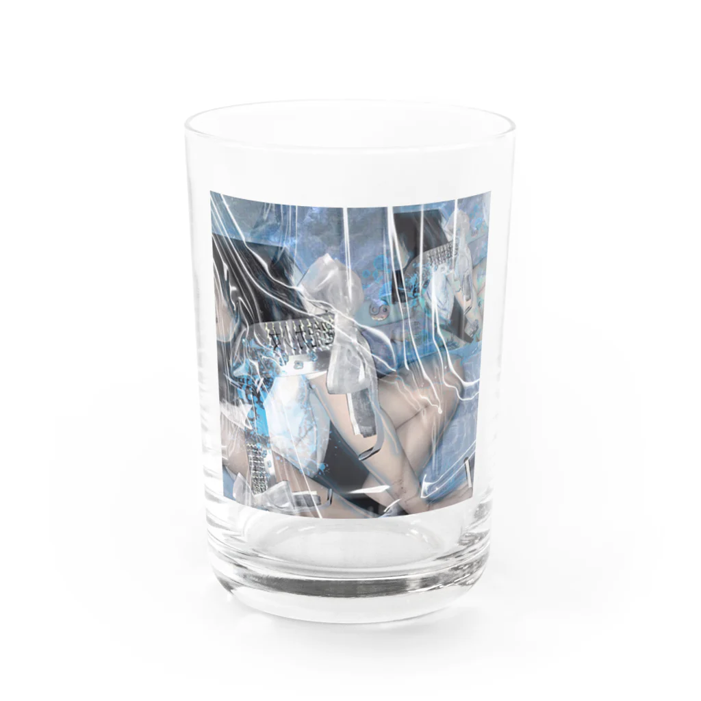 精神ふあんての生命力のごみ Water Glass :front