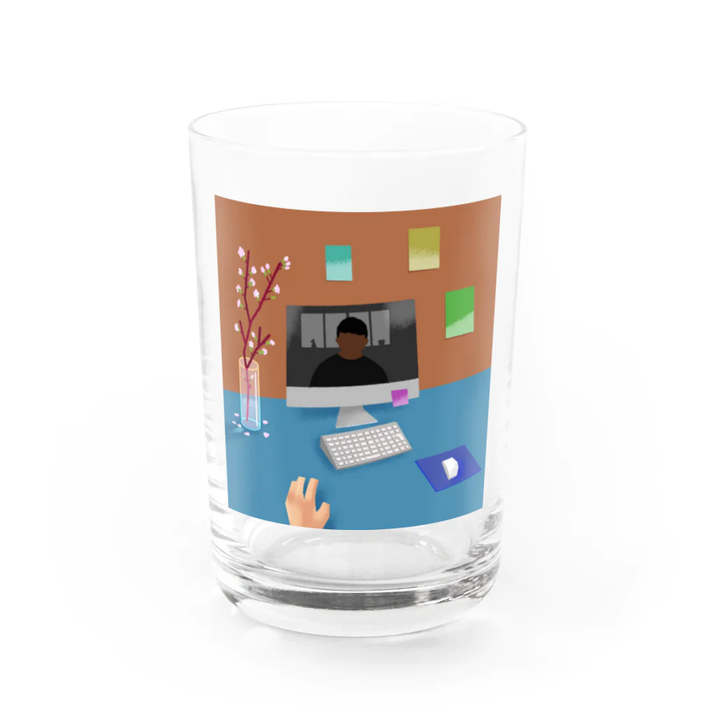 にしだまさひろの2021spring Water Glass :front